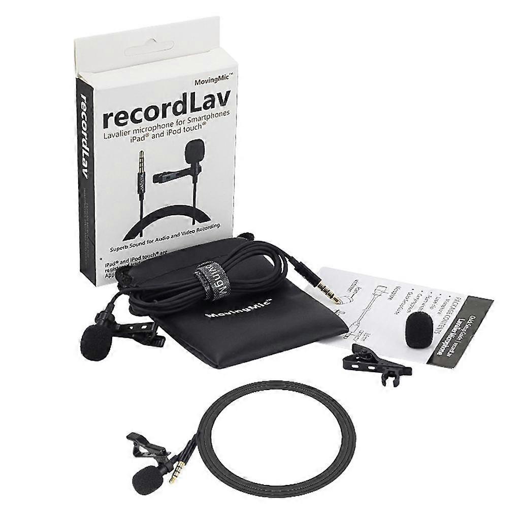 3.5Mm Plug Clip On Lapel Condenser Microphone Omnidirectional Hands-Free Microphone