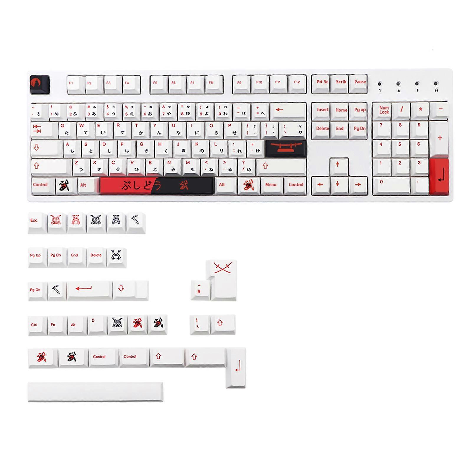 Custom Bushido Keycaps Cherry Profile for Key Set Suitable for Cherry MX Switch