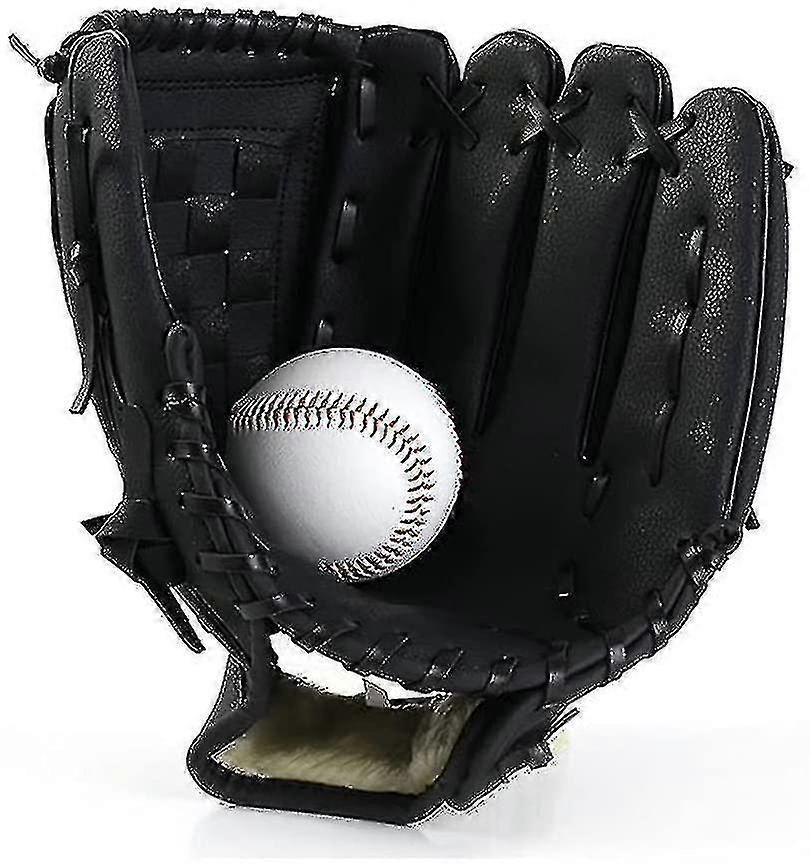 Baseball Gloves, Kids Teens Youth Durable Leather Softball Baseball Pitcher Mitt For Boys Girls Left Hand Infielder Baseball Fielding Glove Series Out