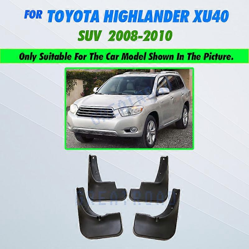 Car Mud Flaps For Toyota Highlander Kluger 2001-2019 Mudflaps Splash Guards Mud Flap Mudguards Fender Front Rear 2002 2003 2004