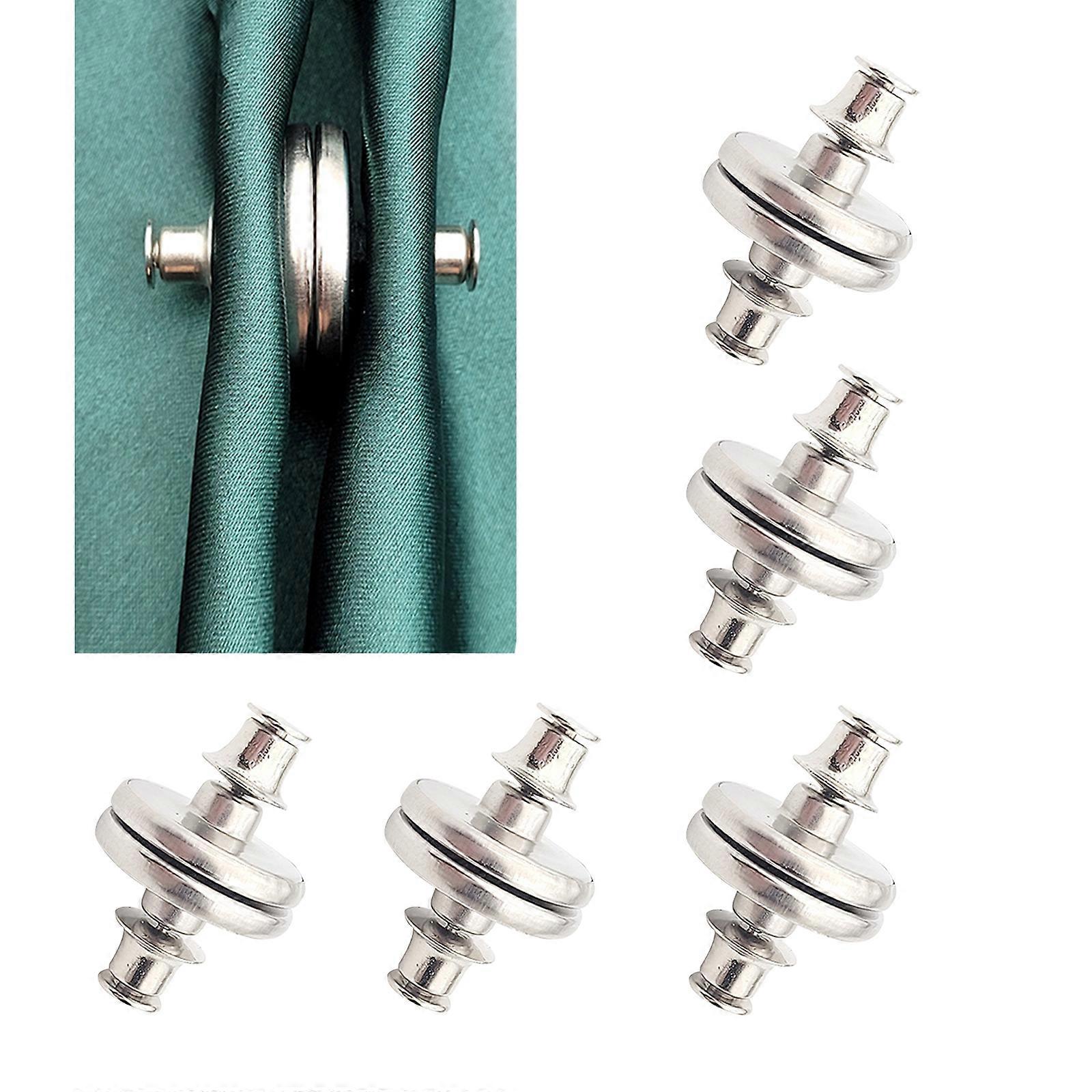 Curtain Weight Magnets Holdback Button, Curtain Magnets Closure with Back Tack, Strong Drapery Magnetic