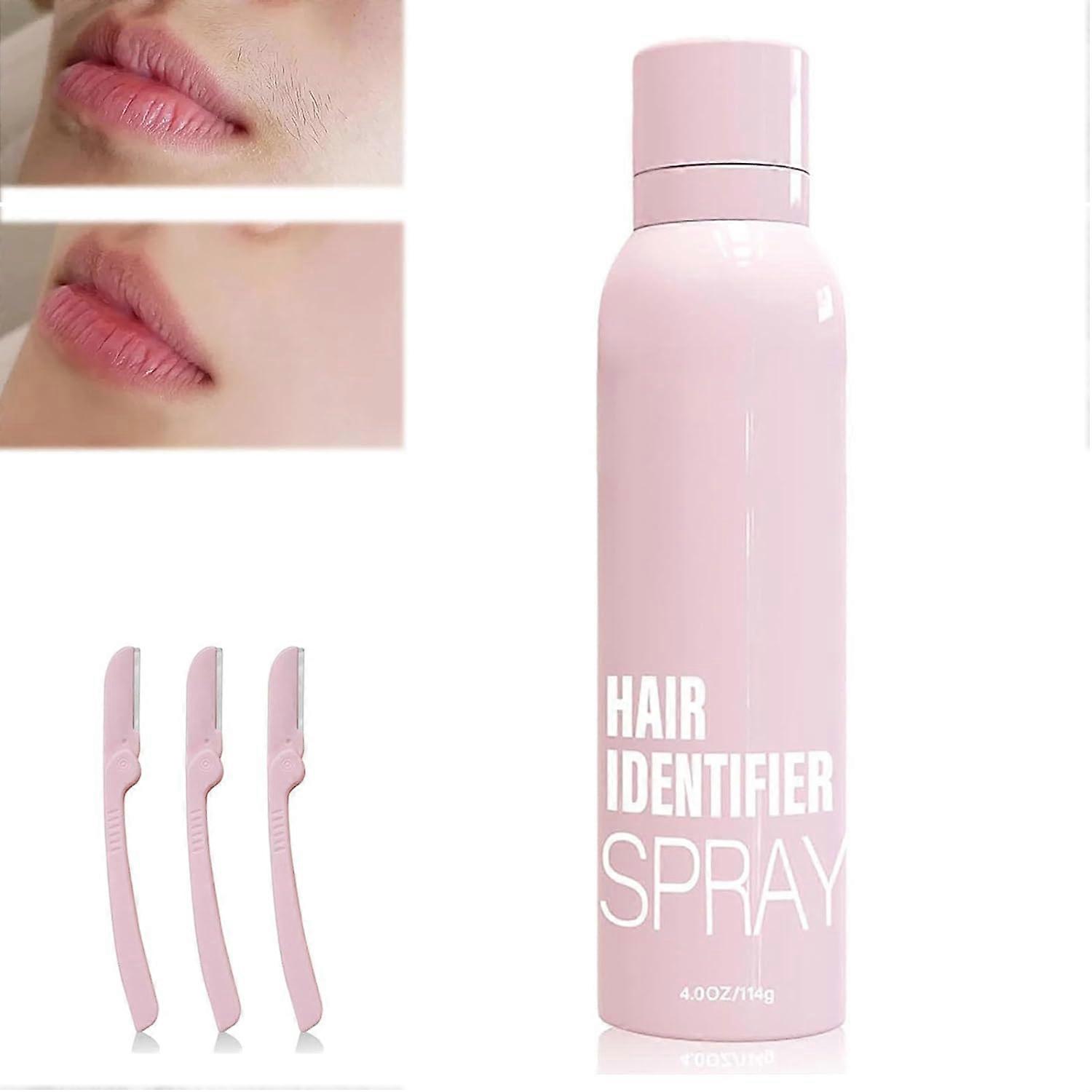Hair Identifier Spray for Face Shaving, Hair Identification Spray for Face, Skin Dermaplaning Spray for Face, Skin Care Dermaplaner Spray