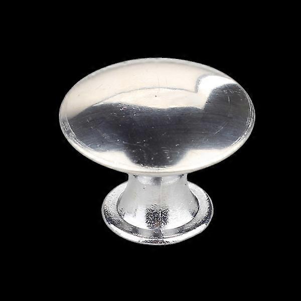 Silver Knobs For Kitchen Drawer Handle Round Mushroom Cabinet Knob Pulls Top Ring Dresser Drawer Knob Solid Knobs For Home Office Door Bathroom Cupboa