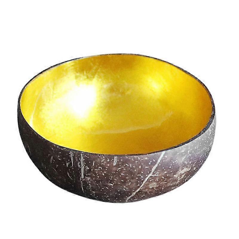 Food Container Compact Durable Coconut Shell Vintage Anti-Wear Painted Bowls for Restaurant