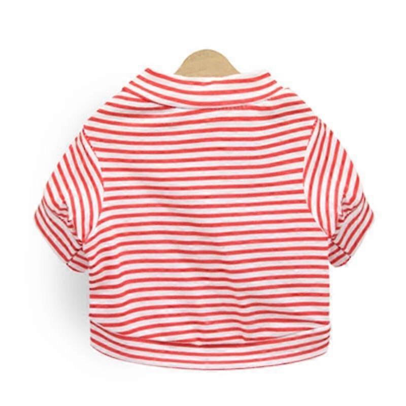 Pasiaste ubrania dla kotów dla psów Bawełniane ubrania dla małych psów Kostium Koty Koszula Chihuahua Yorkies Kitten Outfit Cat Coat Costume
