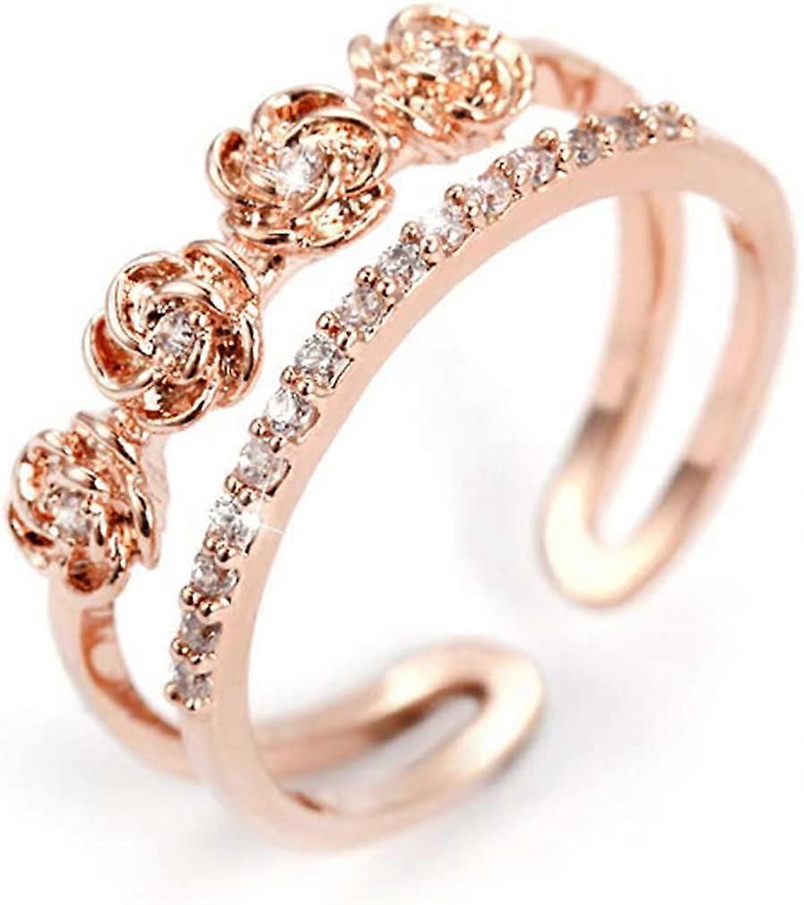 Overdreven meerlaagse staartring persoonlijkheid CZ openingsband ring mode vrouwen wijsvinger juwelier