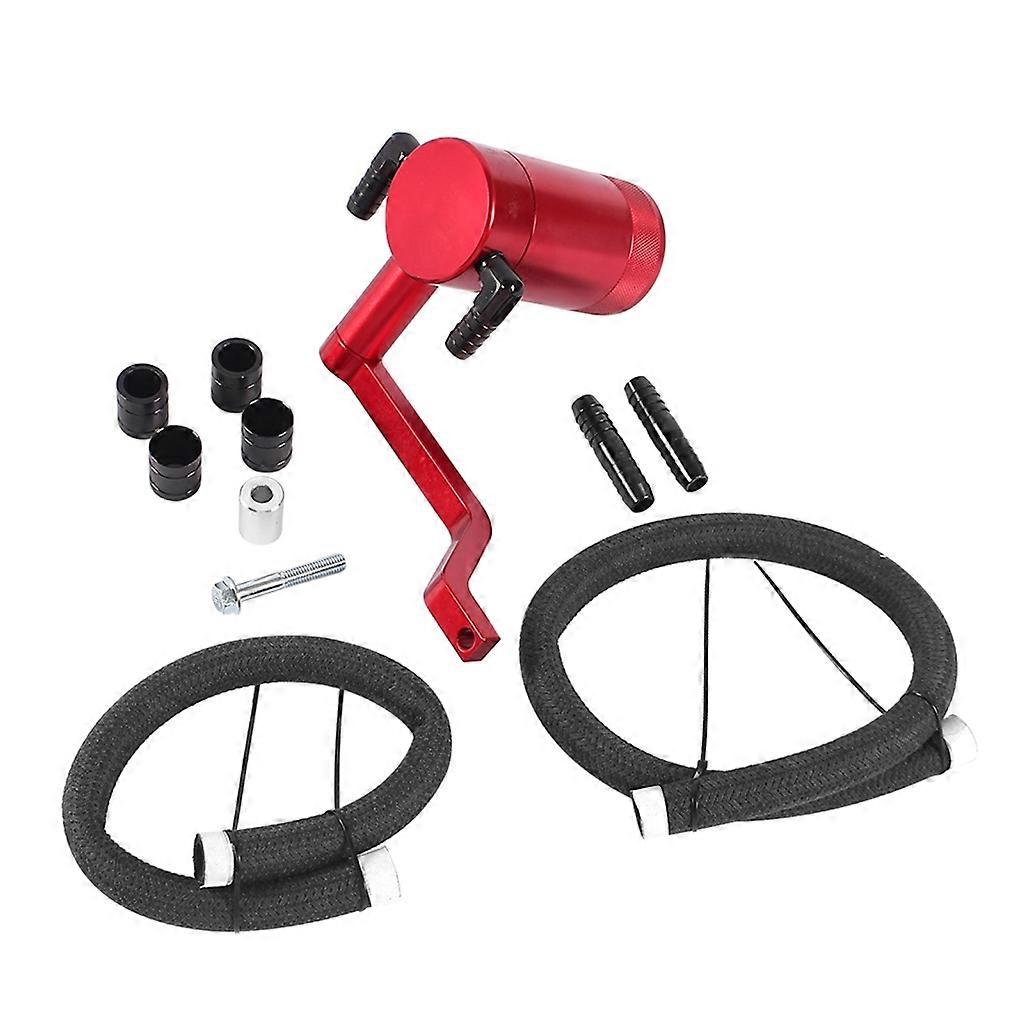 6.4 Billet Catch Can Z-Bracket Technology Braided Lines