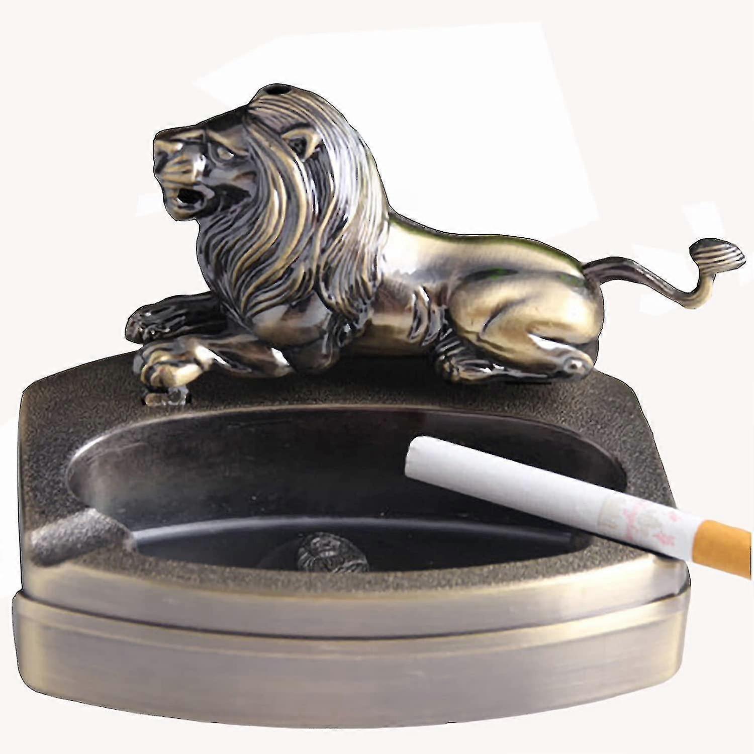 Ashtray + Lighter Personality Creative Ornaments Multifunctional Metal