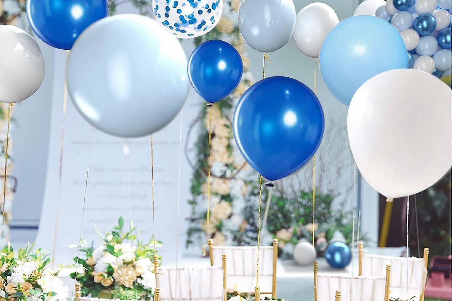 Bastex 10-Pack White Cloud Latex Balloons - Blue Sky Print Balloons For Baby Showers, Birthdays, Gender Reveals & Parties - View #11