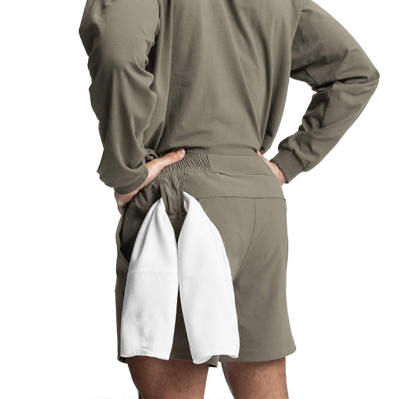 Men's Running Shorts Quick Dry Athletic Shorts with Towel Loop
