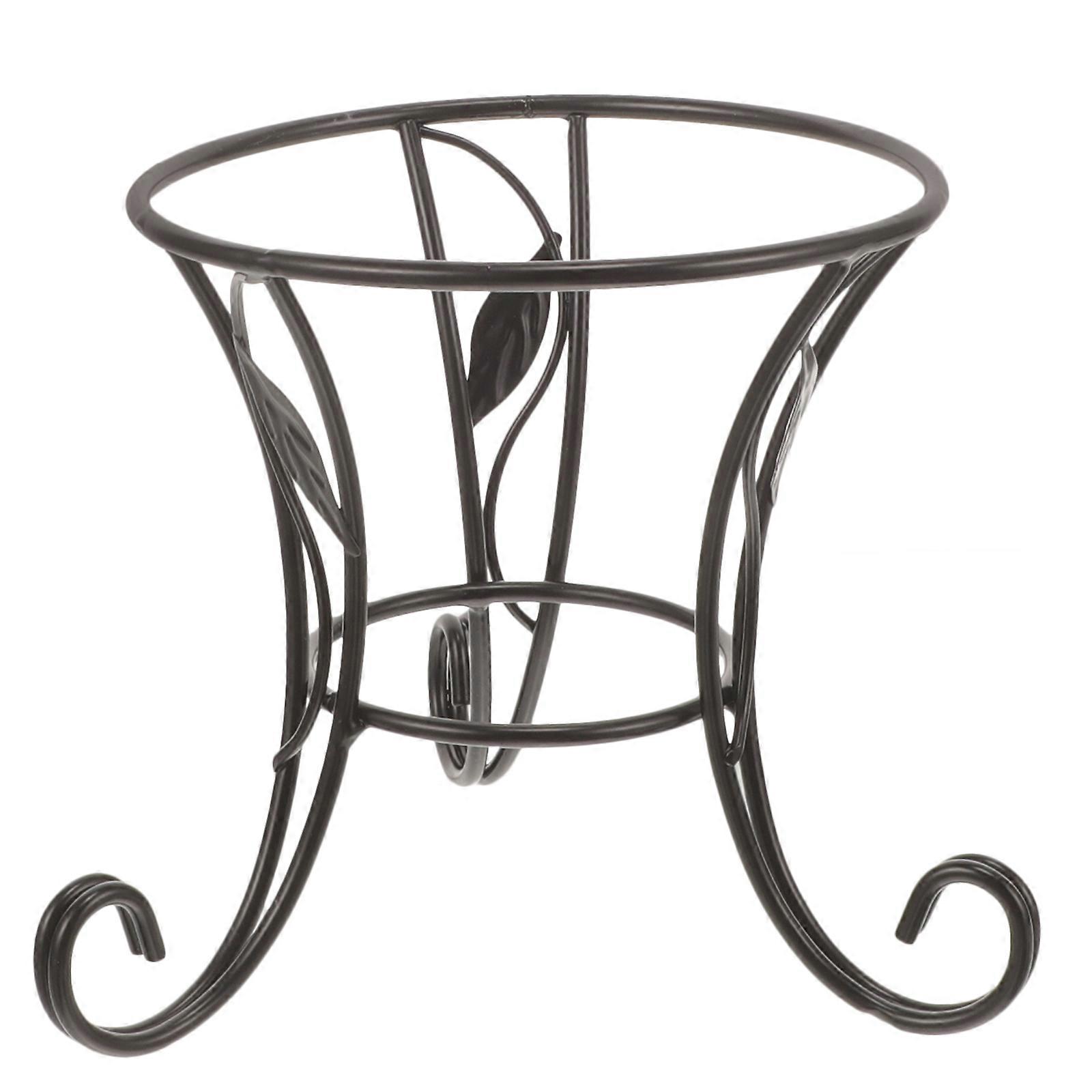 Crystal Ball Stand Gazing Ball Support Stand Ball Display Stand Crystal Ball Base Household Flowerpot Rack Black