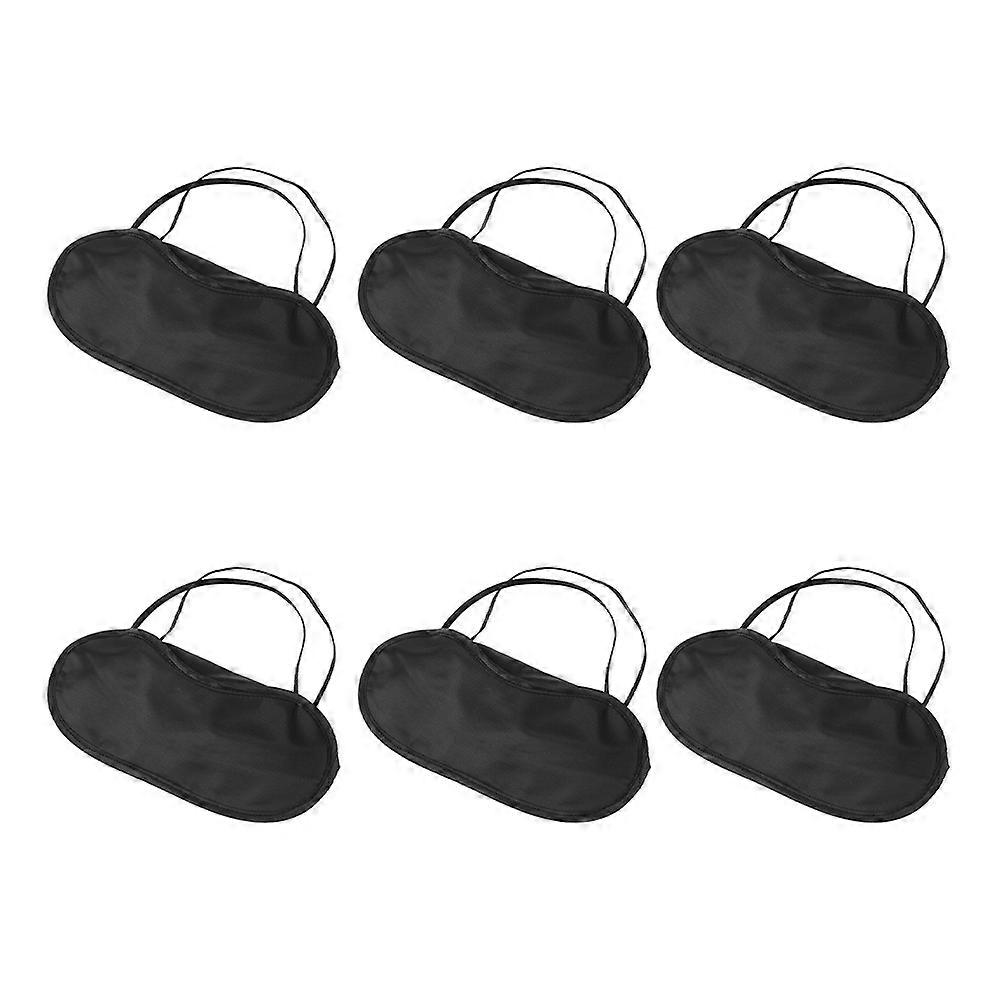 6pcs Sleeping Blinder Outdoor Elastic Blindfold Shading Cover Eye Patch