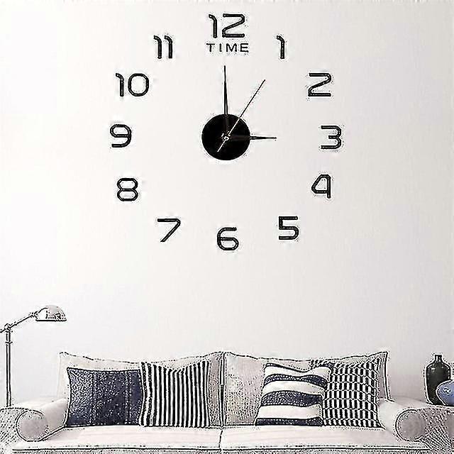 3d Wall Clock Luminous Frameless Wall Clocks Diy Digital Clock Wall Stickers Silent Clock For Home Living Room Office Wall Decor