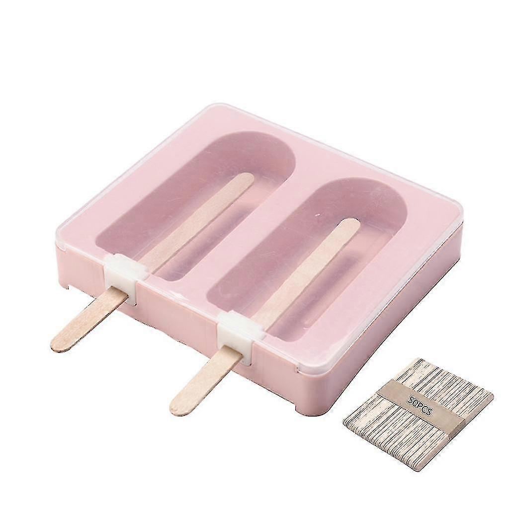 2pcs Cellular Popsicle Molds Popsicle Molds for Freezer Ice Cream Maker with 50 Sticks, Reusable, Suitable for Homemade