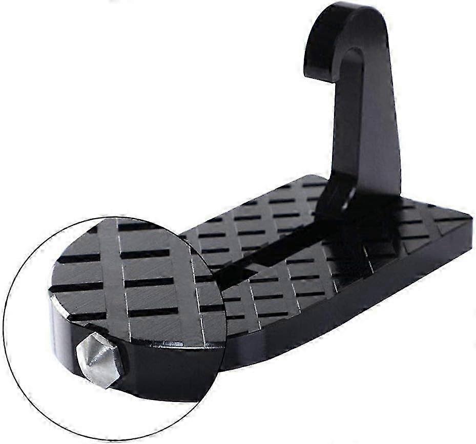 Foldable car door step, easy access to car roof