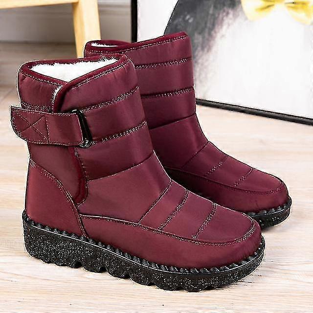 Women Plush Ladies Slip On Platform Ladies Shoes Fur Waterproof Ankle Chunky Botas Mujer Shoes