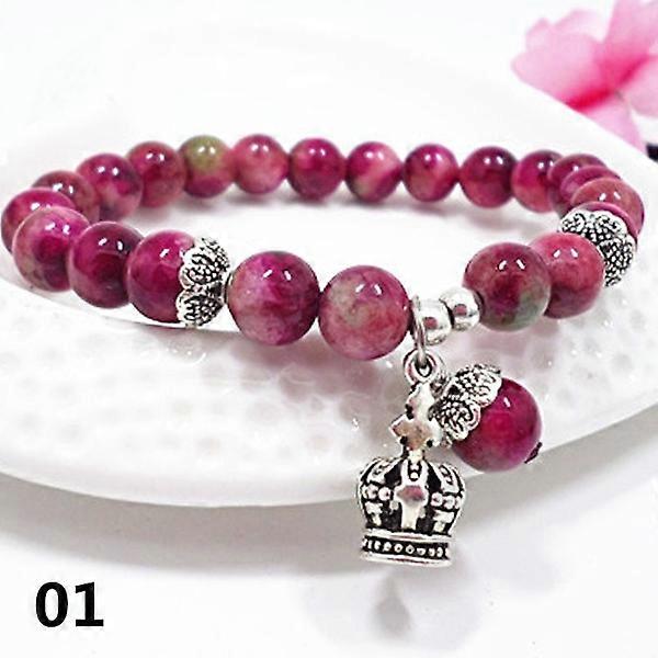 Pulsera colgante natural Crown