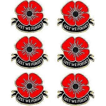 Red Poppy Pins Lest We Forget Enamel Poppy Brooch Pins For...