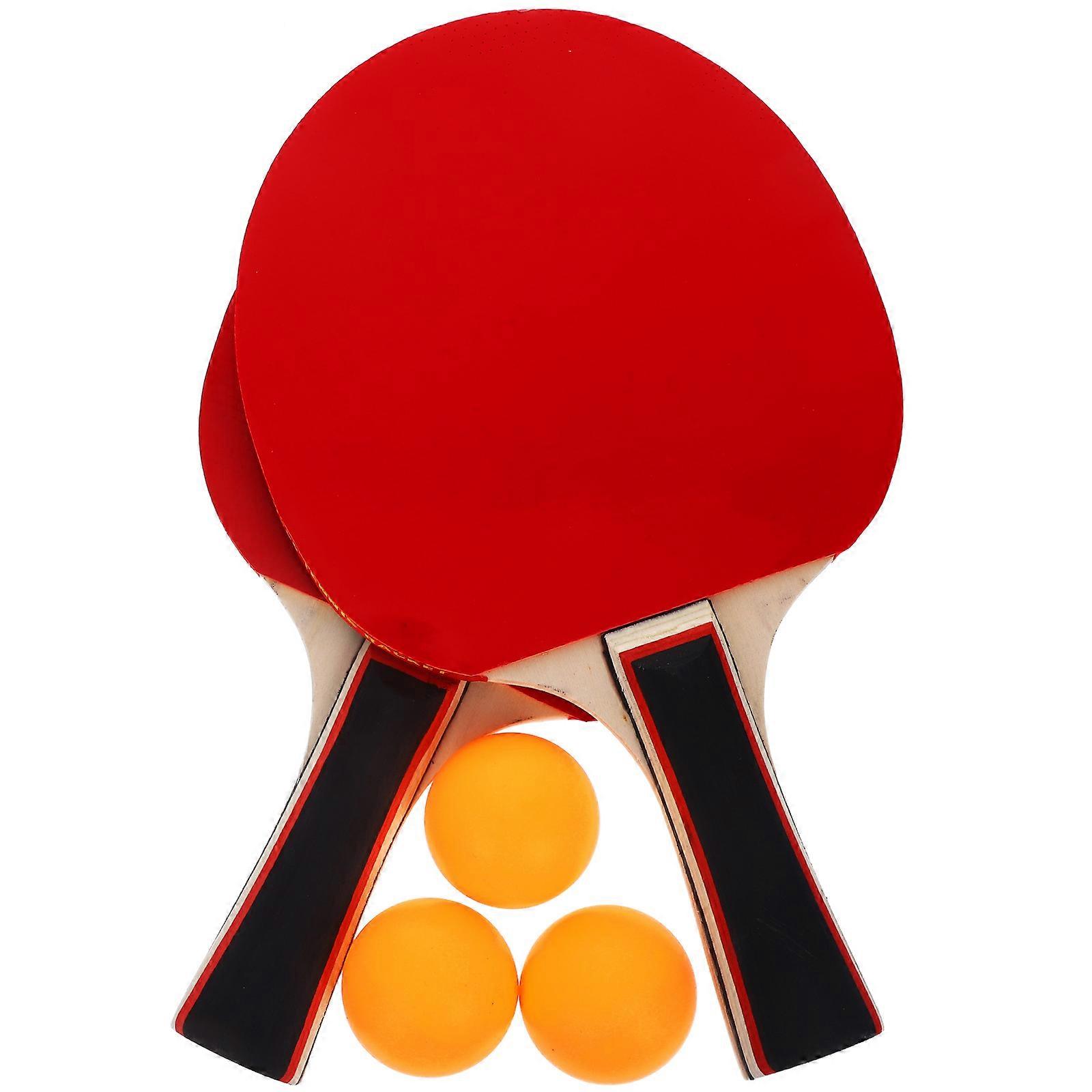 1 Set of Table Tennis Racket Beginner Table Tennis Kit Table Tennis Ball Table Tennis Exercising Bat