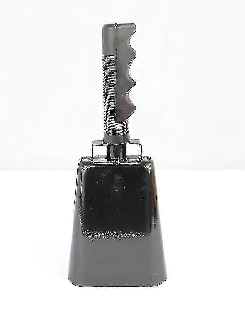 Cowbell with Handle - Cow Bell Noismaker, Loud Call Bell for Cheers, Sports Games, Weddings, Farm, Black