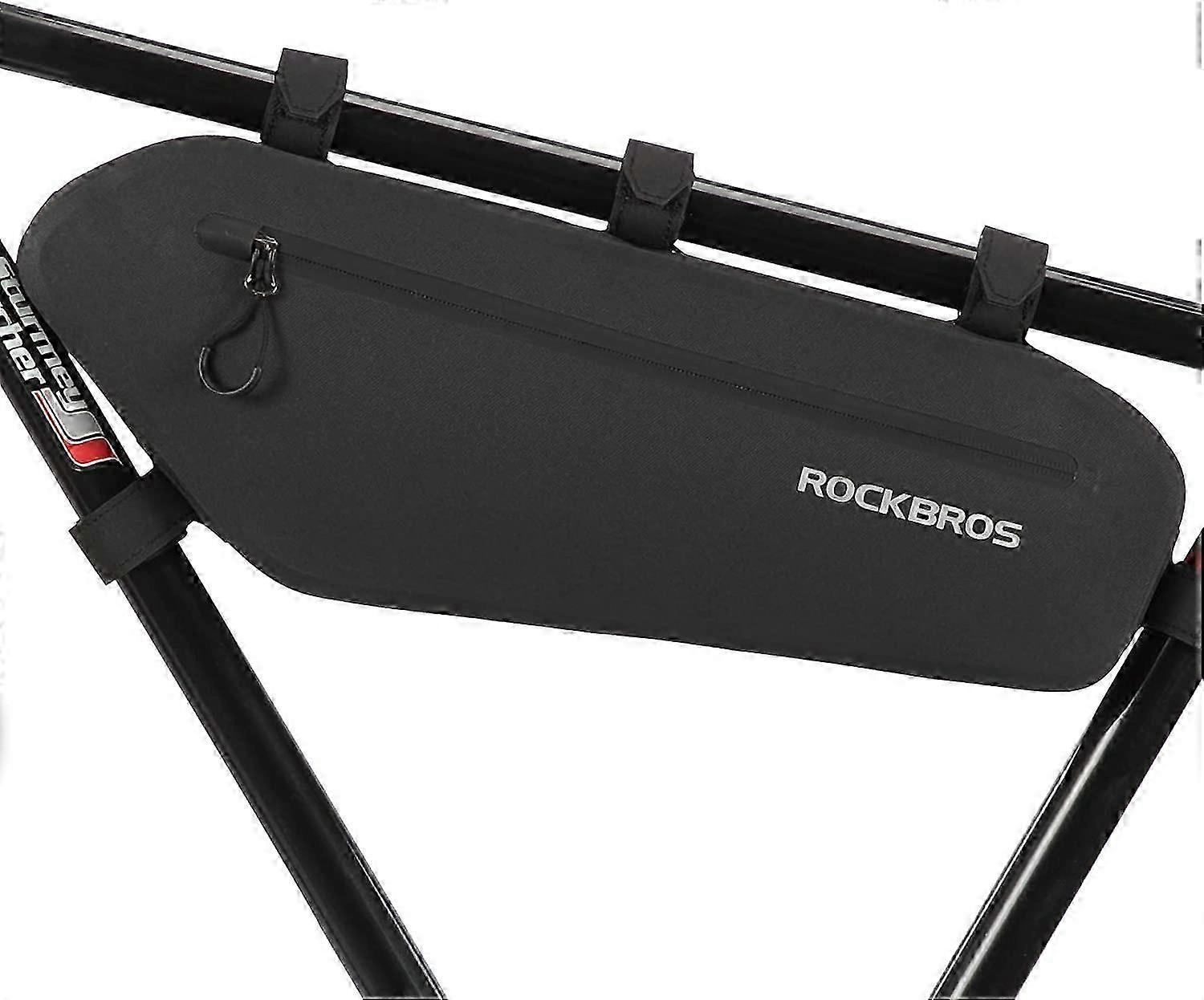 حقيبة إطار دراجة حقيبة دراجة مقاومة للماء حقيبة دراجة مثلث حقيبة دراجة أسفل أنبوب حقيبة دراجة حقيبة تخزين حقيبة ركوب الدراجات ، 4 لتر