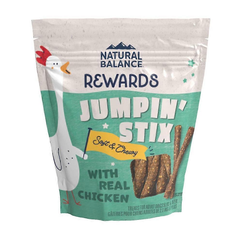 Natural Balance, 宠物食品奖励,Jumpin' Stix,柔软和肉质狗粮,鸡肉,10 盎司