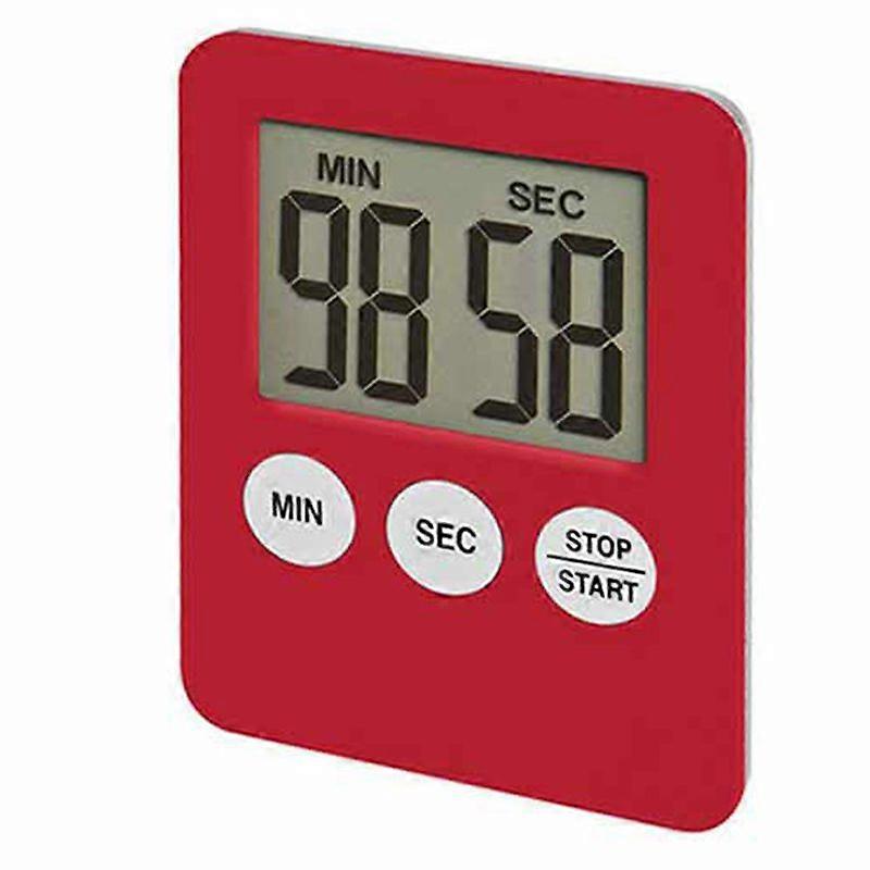 1pc LCD Digital Screen Kitchen Timer Cooking Count Up Countdown Alarm Clock