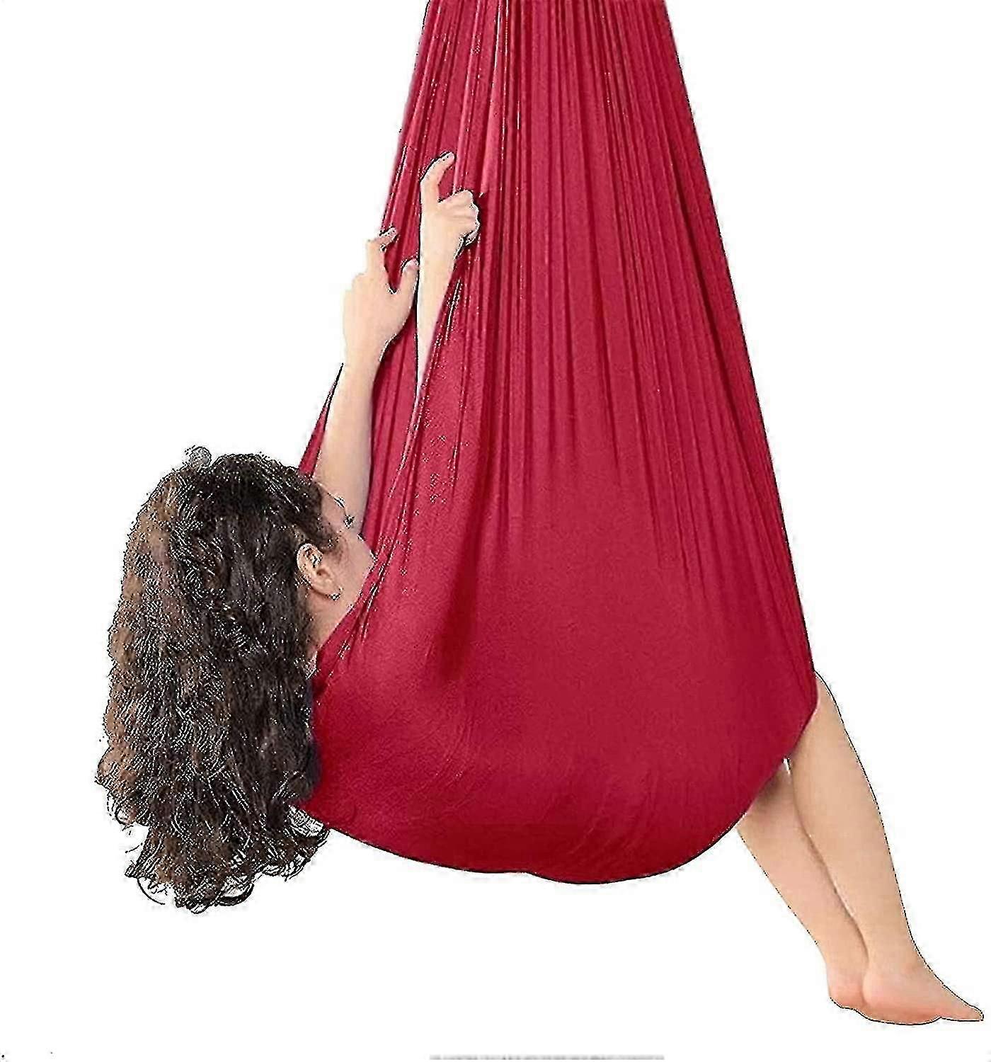 Balanço interno da terapia para crianças, balanço macio da rede com vermelho das necessidades 150*280CM
