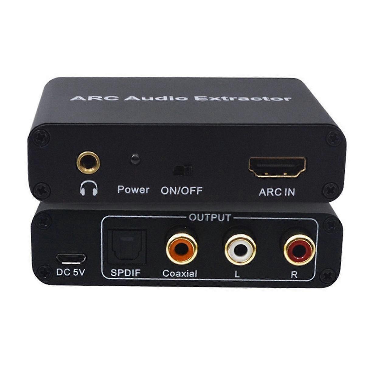 -Compatible to Optical Audio Adapter,Audio Extractor to Optical SPDIF Coaxial 3.5mm AUX Sound Extra