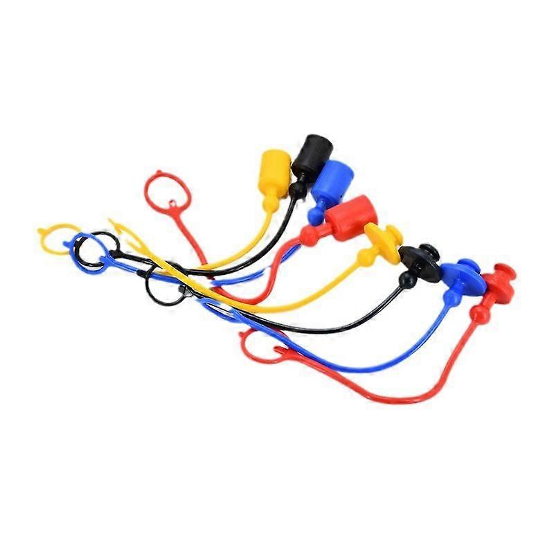 8pcs Hydraulic Coupler Caps  Durable Plastic Dust Caps for Hydraulic Connectors