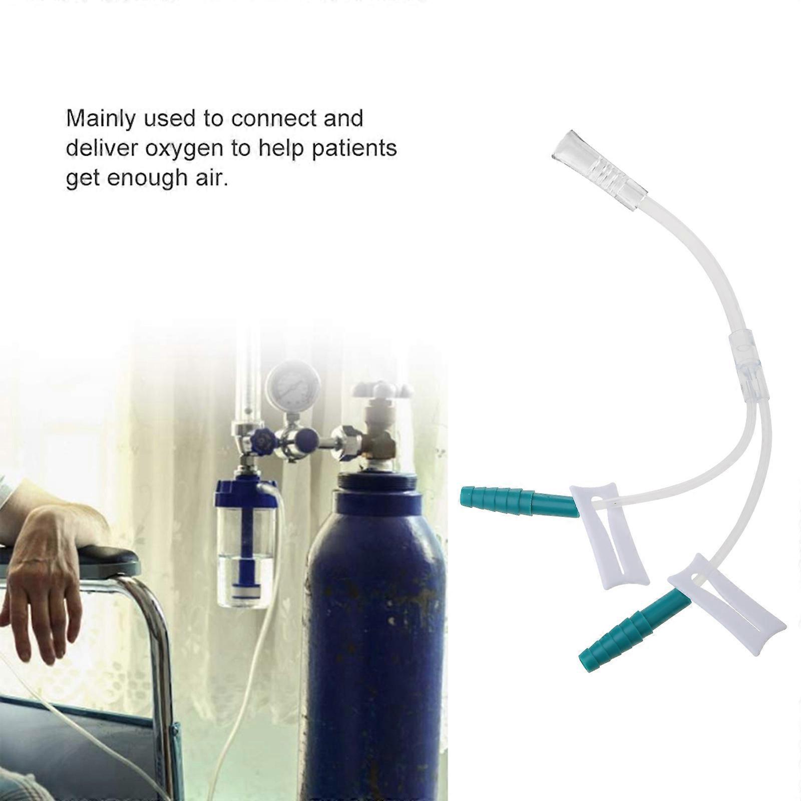 Oxygen Concentrator for T Distributor Dispenser Three Way Connector Oxygen Generator Canular Tube Dsitributor White
