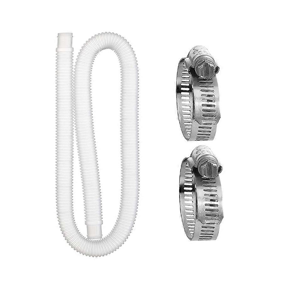 Universal 1.5m Soft Pool Hose Replacement with Buckles for 330/530/1000 GPH Pumps