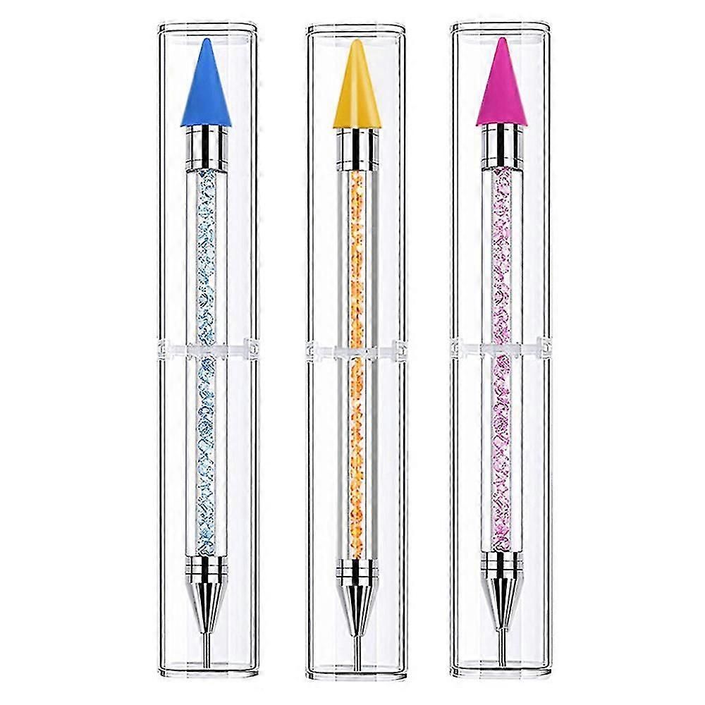 Nail Point Drill Crayon, Double Ended Diy Nail Art Tool With Acrylic Handle