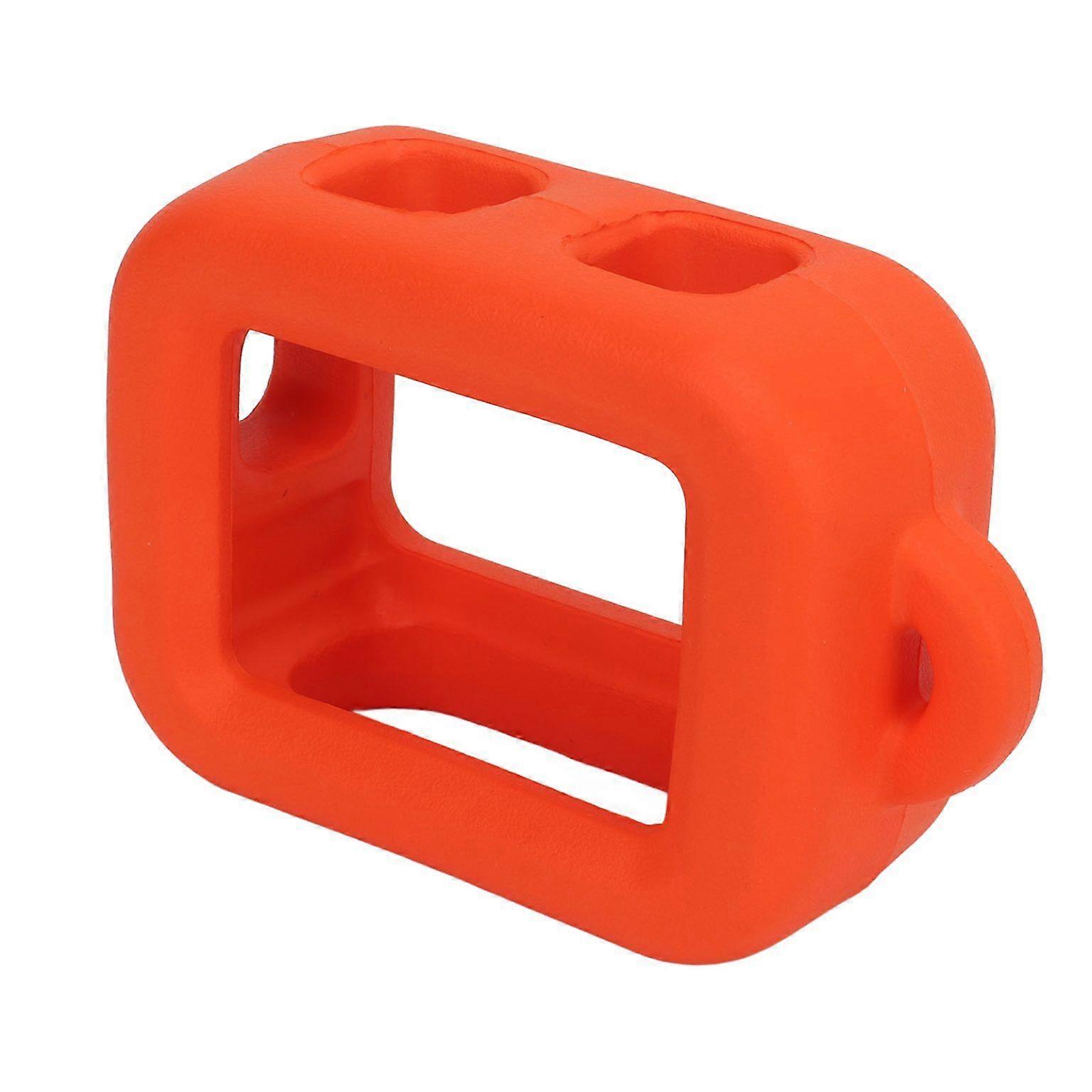 High Visibility Orange Sports Camera Floating Case - Waterproof Shell for Action Cameras