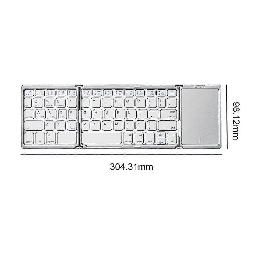B033/B033 Plus/B089T Portable Mini Wireless Folding Keyboard With Touchpad Bluetooth Keypad for IOS Android Windows Tablet Phone