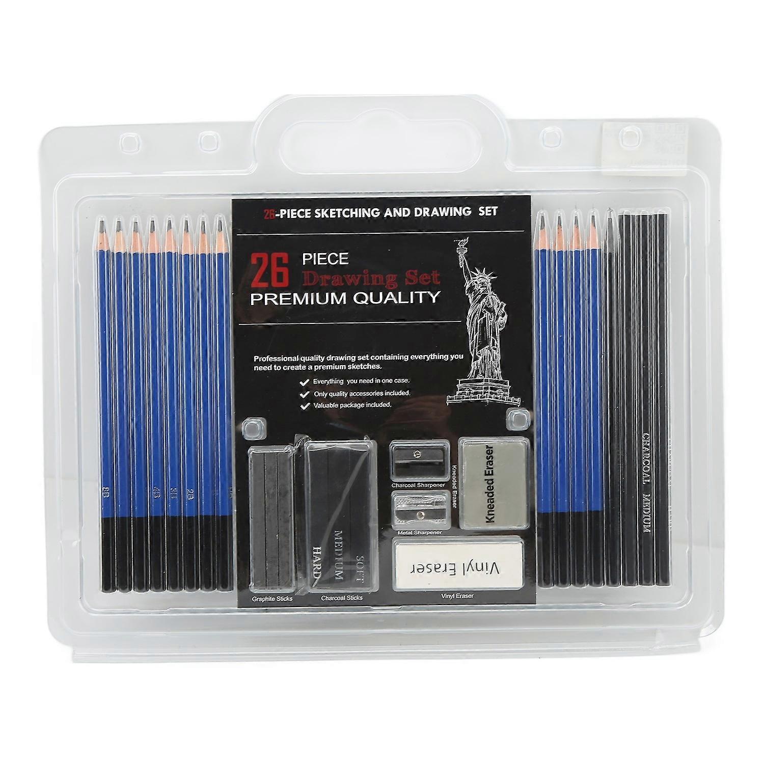 26 Pieces Drawing Pencil Set Easy Coloring Eco Friendly Sketching Pencils Set Drawing Supplies for B