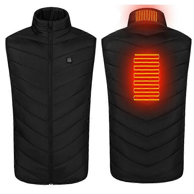ثلاثة تروس التحكم في درجة حرارة سترة كهربائية ذكية ساخنة للرجال والنساء USB منطقتين تدفئة ذكية
