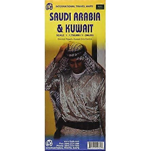 Saudi Arabia / Kuwait Travel Reference Map