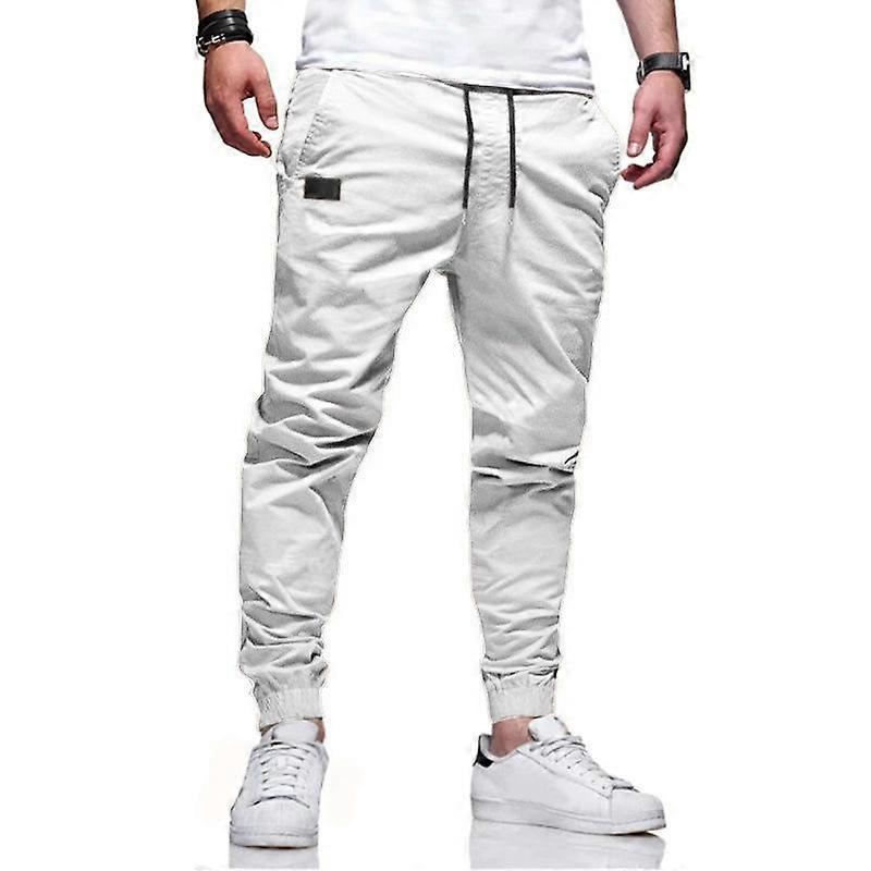 Men's Spring and Summer Slim Drawstring Pants Large Size Casual Sports Pants
