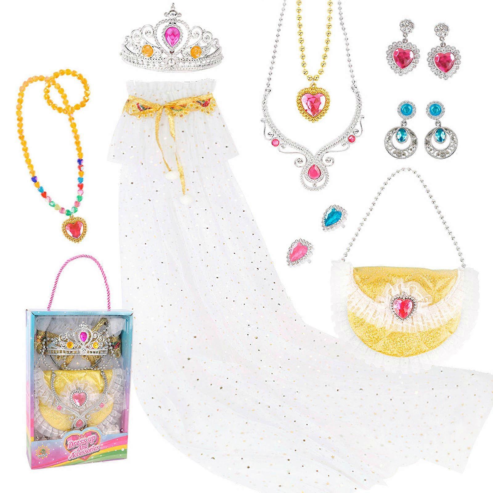 PrincessCloak Dress Up Princess Cape Fairy Wand Jewelry Fairy Costume Fairy Princess Costume Girl Birthday Costume