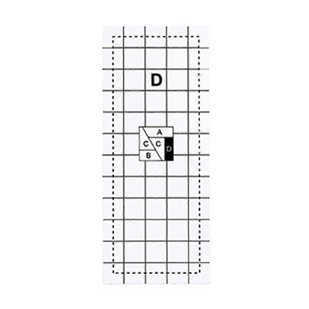 Practical Household Patchwork Craft Ruler 4 Style Waterproof Dustproof Easy Cleaning Anti Deform Reusable Quilting Ruler