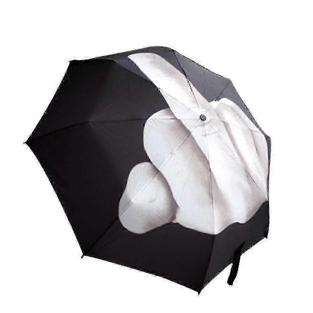 Nouveau doigt d’honneur Design noir parapluie Cool Fashions Impact Parapluie - Sjue