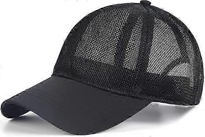 Oversized baseball mesh cap, breathable cool running cap, adjustable summer hat for big heads