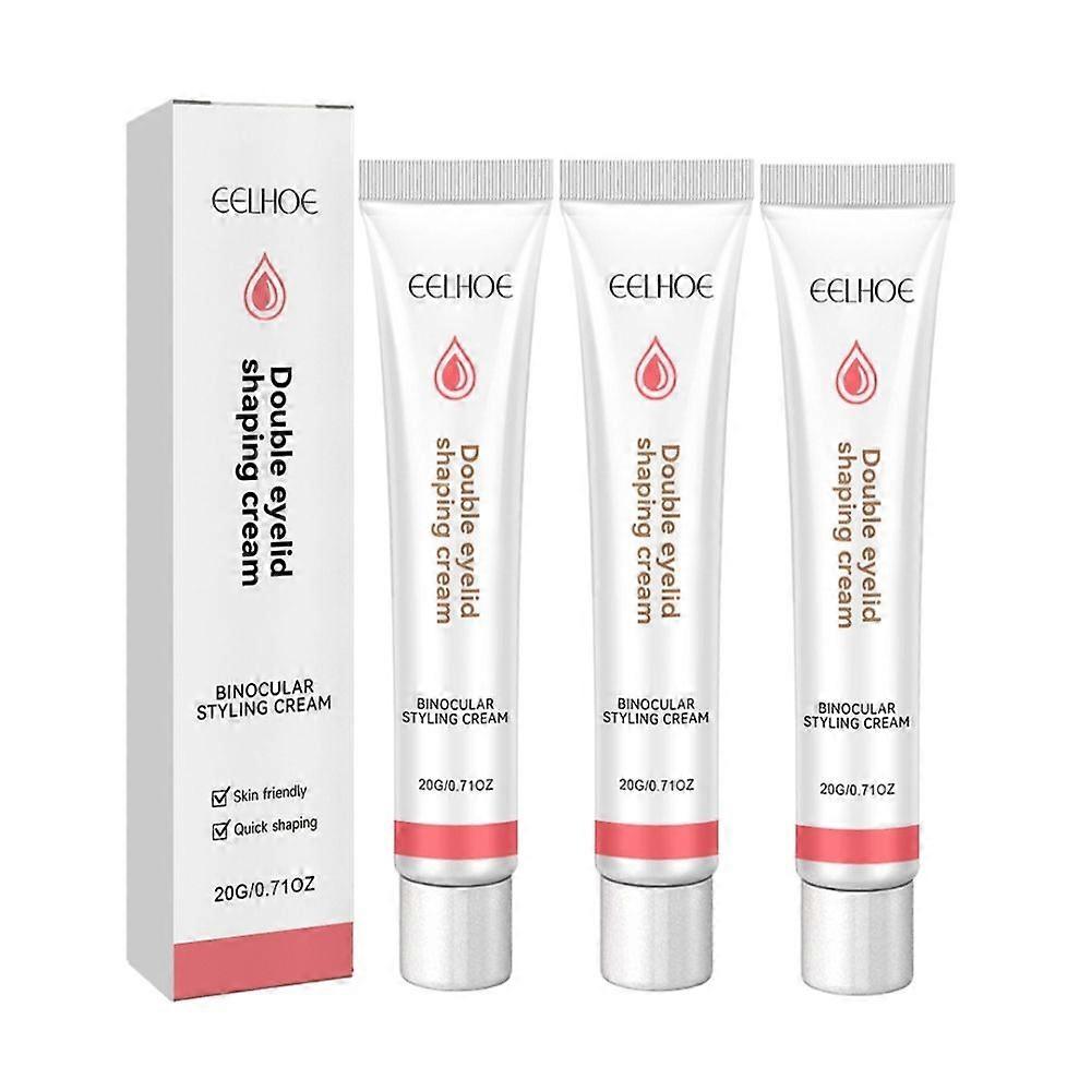1-3stk dobbelt øjenlåg styling creme, dobbelt øjenlåg modellering creme, vandtæt dobbelt-fold øjenlåg creme, langvarig usynlig dobbelt øjenlåg formning