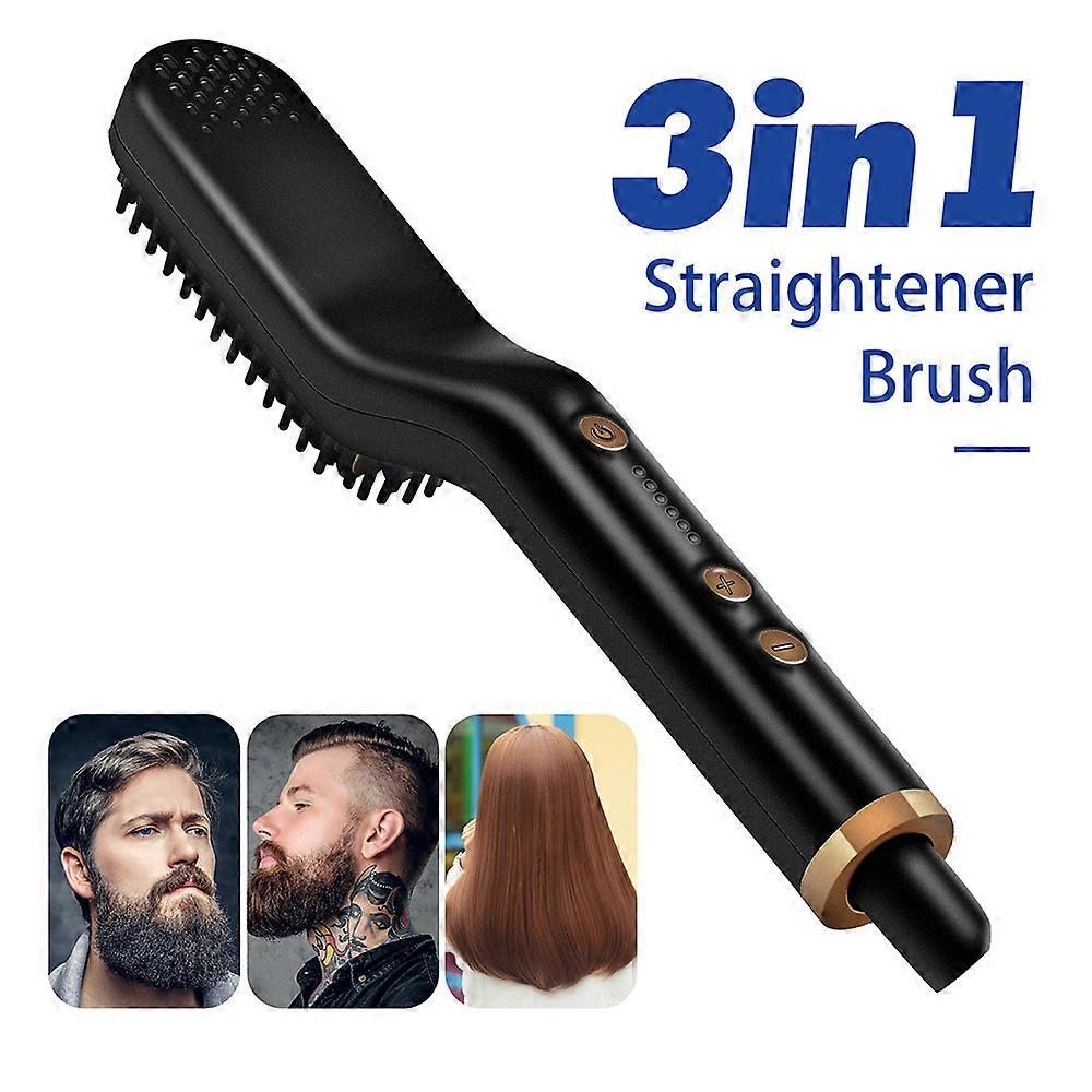 Premium Beard Straightener Compatible With Men - Cutting Edge Ionic Beard Straightening Comb