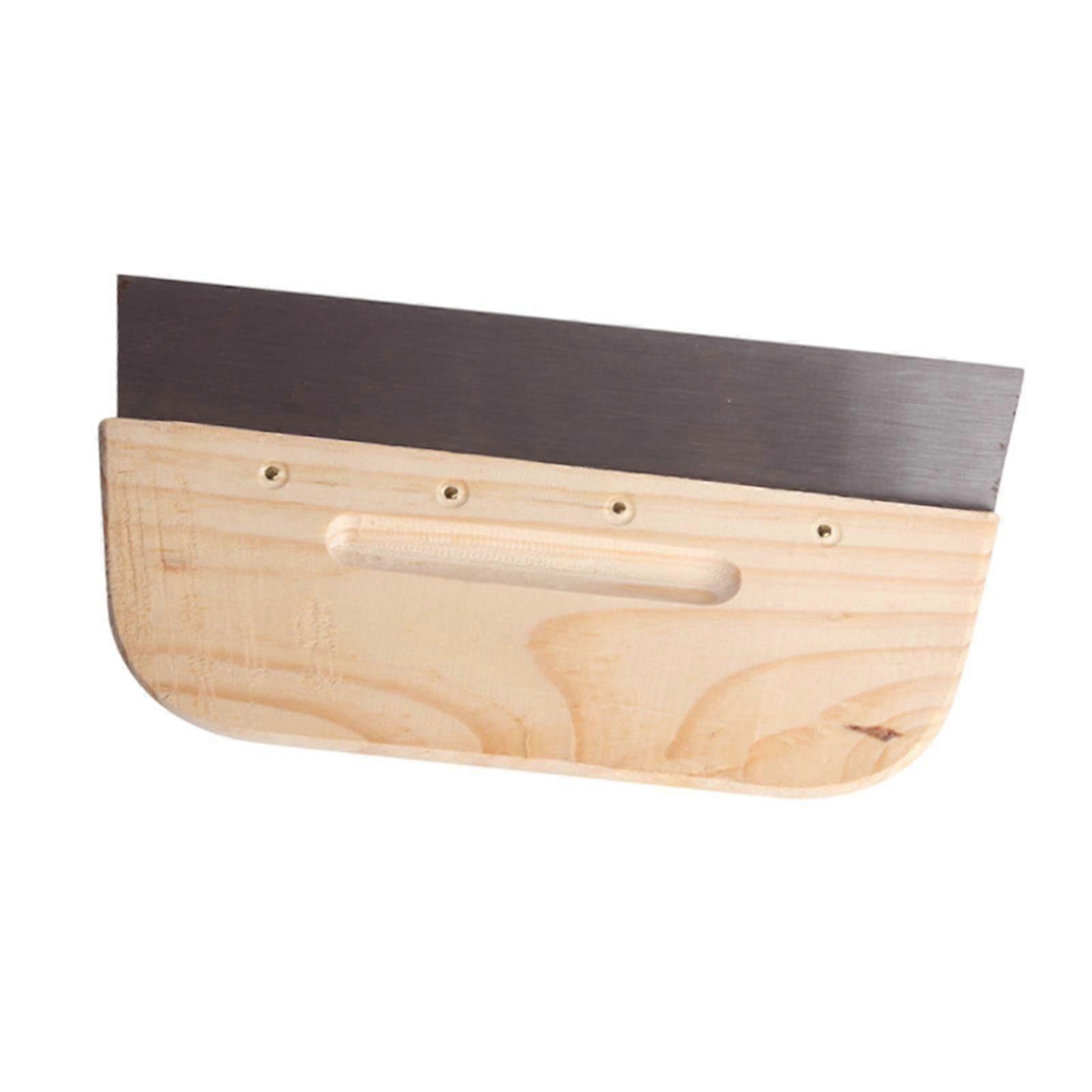 Putty Knife Wooden Handle Scraping Mud Removing Wallpaper Paint Scraper Tool
