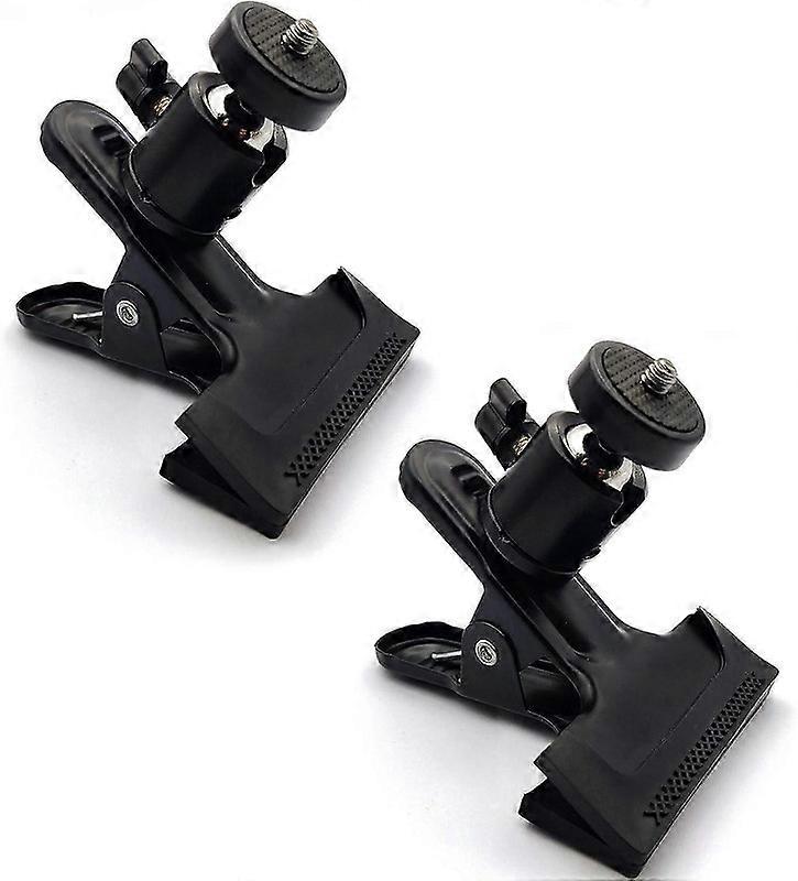 2 Pcs Reflector Holder Clamp - Spring Clamp with 1/4" Ball Head for Studio Lighting Setup