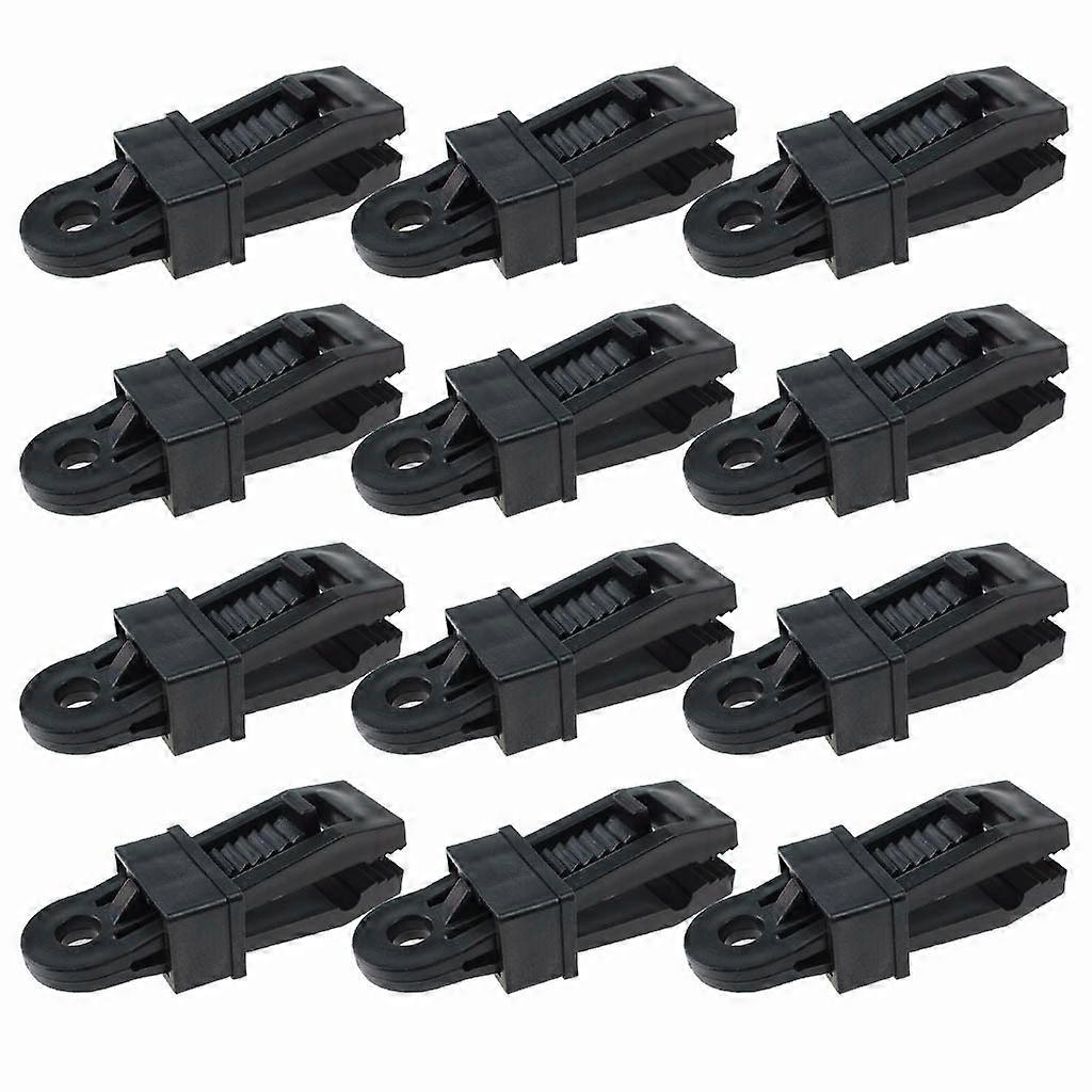 Heavy Duty Tarp Clips 12, Multi-Purpose Awning Clamps Set Strong Lock Up