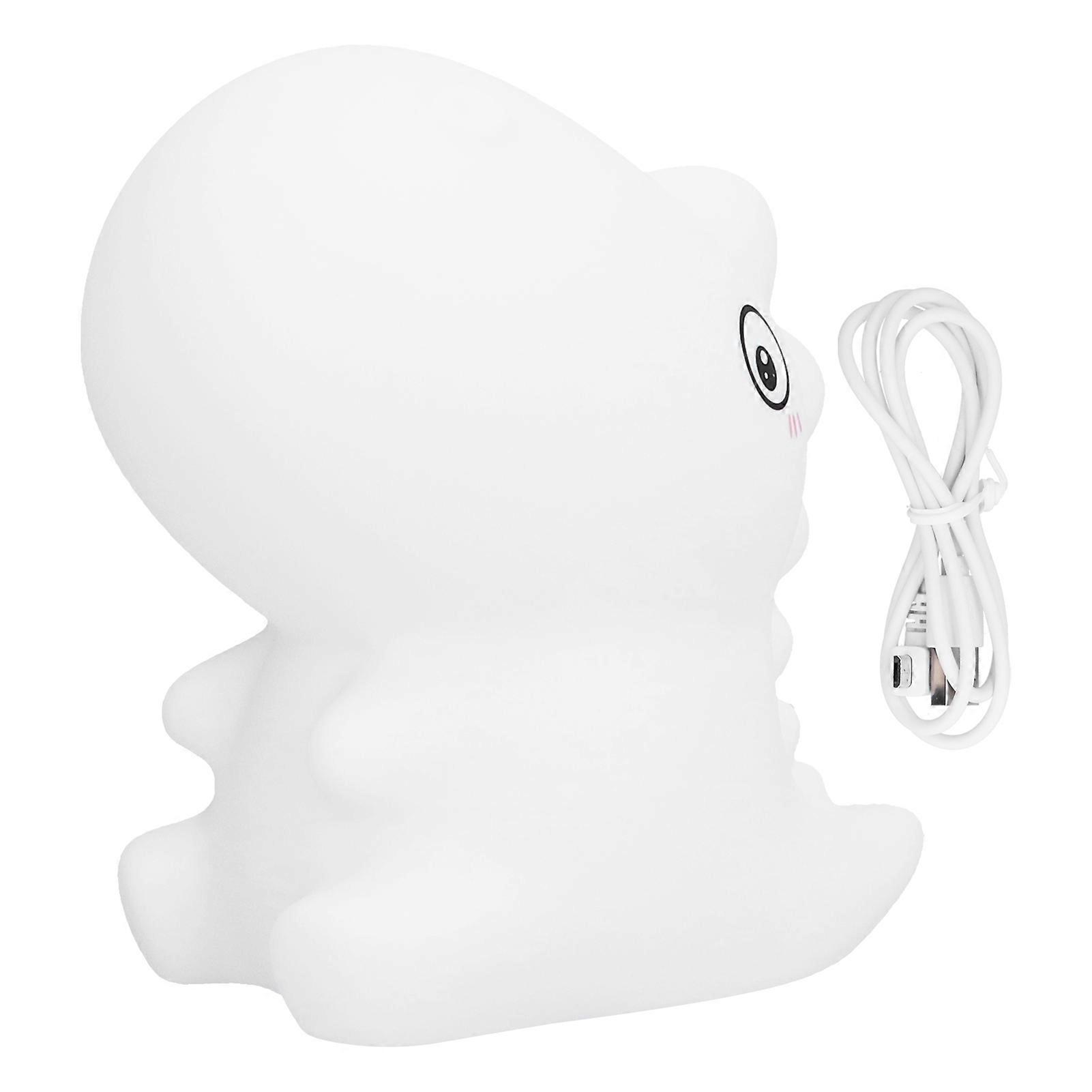 Dinosaur Shape Silicone Night Lamp USB Charging LED Night Light 7 Color Options Touch Control