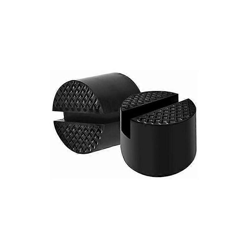 Gumový blok Buffer Hydraulic Auto Jack Cushion Car Jack Solid Auto Lifts chrání podvozek při zvedání vozu o průměru 48 mm, (černý, 2ks)